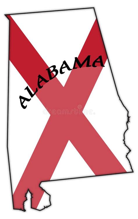 Alabama Flag In Map Stock Illustration Illustration Of Grunge 89083247