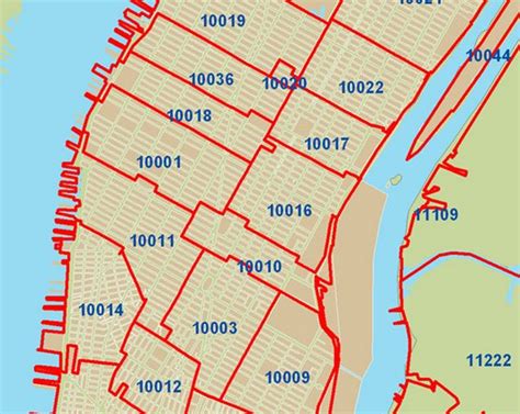New York City Map Zip Codes