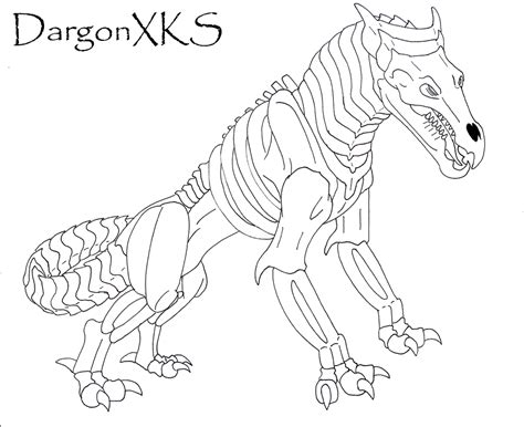 Free Skeleton Dragon Coloring Pages Download Free Ske