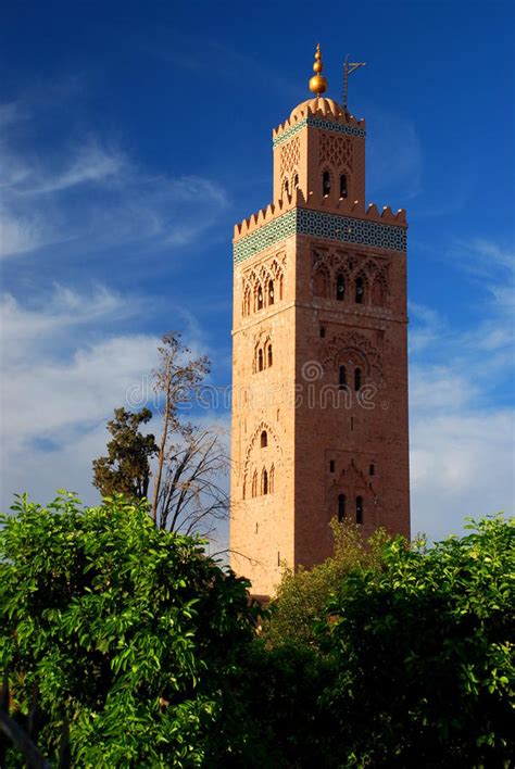 Koutoubia Mosque Minaret Marrakech Morocco Stock Photo Image Of