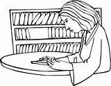 Library Coloring National Week Drawing Reading Popular Clipart Coloringhome sketch template