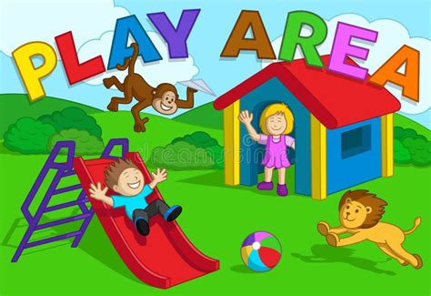 Kids Play Area Stock Vector Illustration Of Adorable 45348610