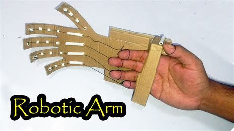 How To Make Homemade Robotic Arm With Cardboard Step By Step Youtube