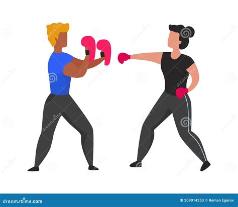 Female Boxing Cartoon Stock Illustrations 634 Female Boxing Cartoon