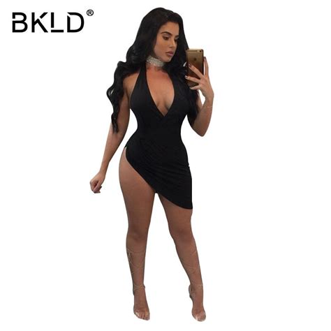 sexy black halter embelleshied crystal maxi dress women backless see through bodycon birthday