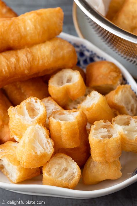 Fried Dough Sticks Quẩyyoutiao Delightful Plate