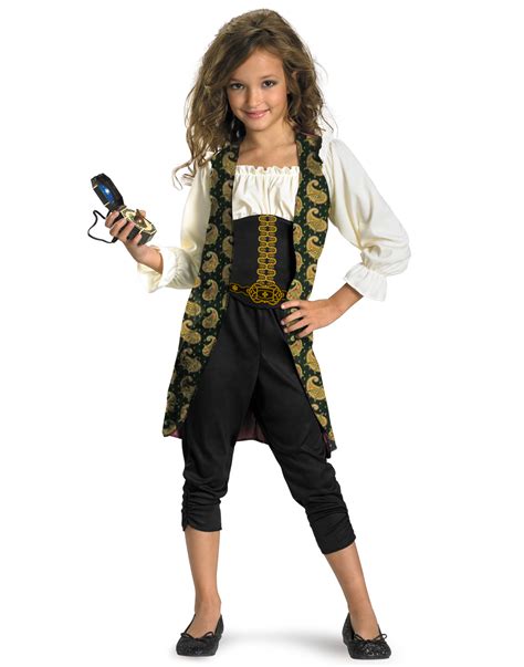 Angelica Pirates Of The Caribbean Fancy Dress Halloween Costume Girls