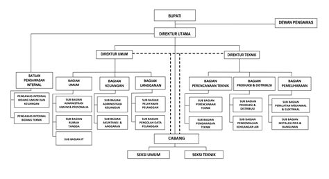 Struktur Organisasi PDAM TIRTA HANDAYANI