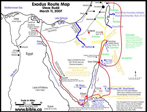 The Exodus Route Top Ten List Of Reasons Why The Exodus Route Was Not