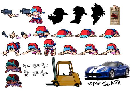 Fnf Boyfriend Sprite Sheet Demonrage Animation By Vipslash On