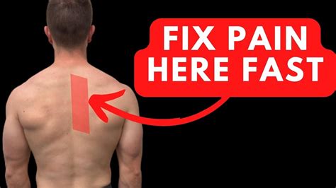 How To Fix Rhomboid And Shoulder Blade Discomfort Fast Youtube