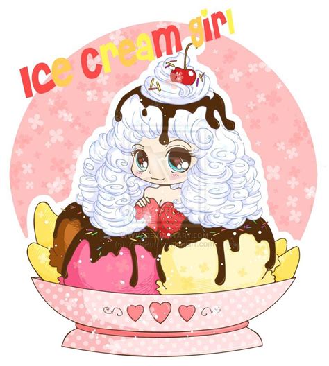 Ice Cream Girl By Yampuff On Deviantart Có Hình ảnh Anime Dễ