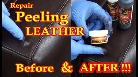 Fix peeling on faux bonded or bycast leather. REPAIR PEELING LEATHER VIDEO ***** - YouTube