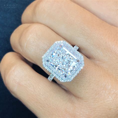 Custom Radiant Cut Diamond Ring Ascot Diamonds