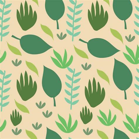 Seamless Plants Vector Pattern Free Stock Photo By Sara On