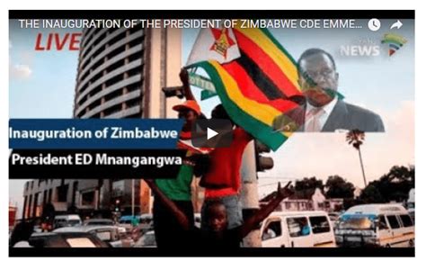 Watch Live Video President Emmerson Mnangagwa Inauguration Ceremony National Sports Stadium