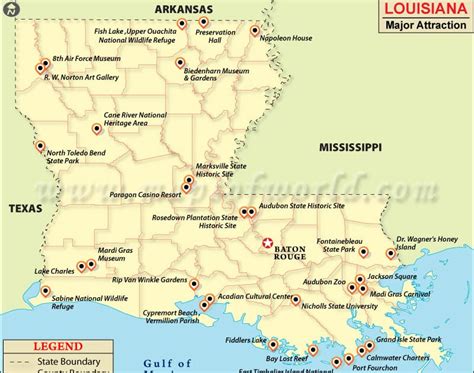 Map Of Louisiana Beaches