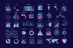 Charts Set Graphic Objects Creative Market