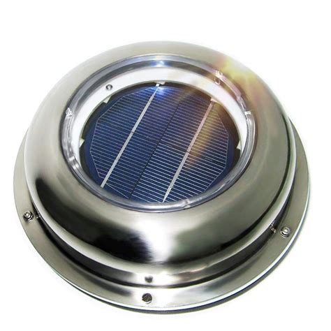 Solar Powered Roof Mounting Ventilator Stainless Steel Attic Fan For
