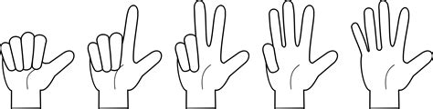 Clipart Count On Fingers