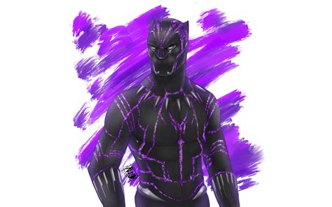 Download Wallpapers 4k Black Panther Art Superheroes 2018 Movie For