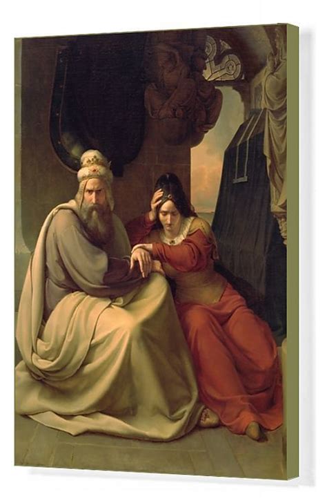 Royal Couple Mourning For Their Dead Daughter 1830 Oil On Canvas Box Canvas Print Bal347495