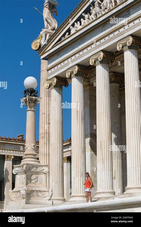 Athens Greece Sep 09 2021 Magnificent Columns Of Ionic Style And
