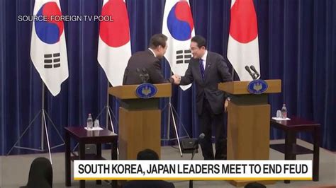 South Korea Japan Leaders Meet To Mend Ties