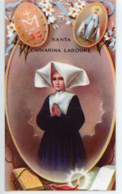 St Catherine Laboure Holy Card Prayer Card Pack Of 25 Etsy