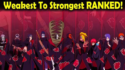 All Akatsuki Members Ranked From Weakest To Strongest Youtube