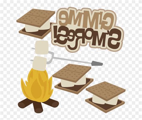 Svg Dxf Png Pdf Eps Smores Svg Gooey Melty Chocolatey Cut Files For