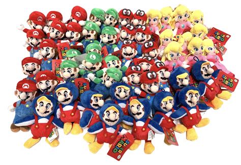 Super Mario Nintendo 7 Inch Plush Toy Character Variety 50 Pc Mix
