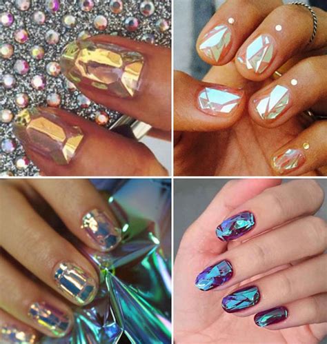 Manicure Tutorial Diy Shattered Glass Nails The Prismatic Reflections