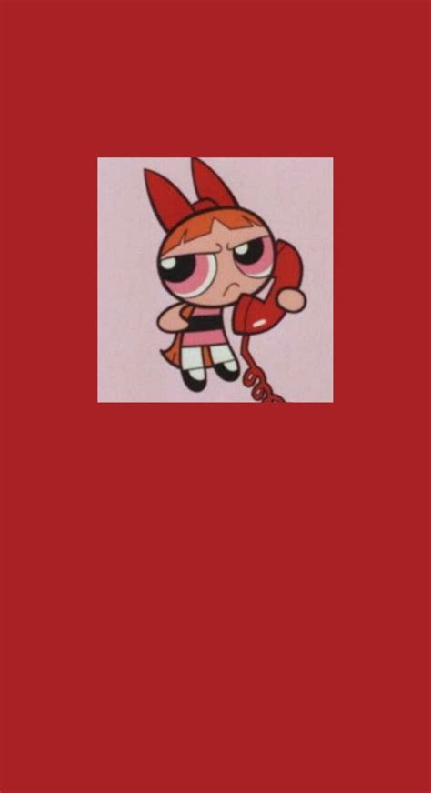 Download Red Baddie Powerpuff Girl Blossom Wallpaper