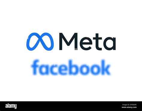 New Brand Logo Of Meta Of Facebook Company With Old Facebook Logotype
