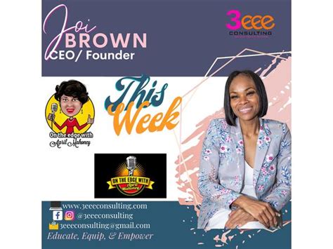 Dr Joi Brown Brings The Fire To Inspire On The Edge 0113 By
