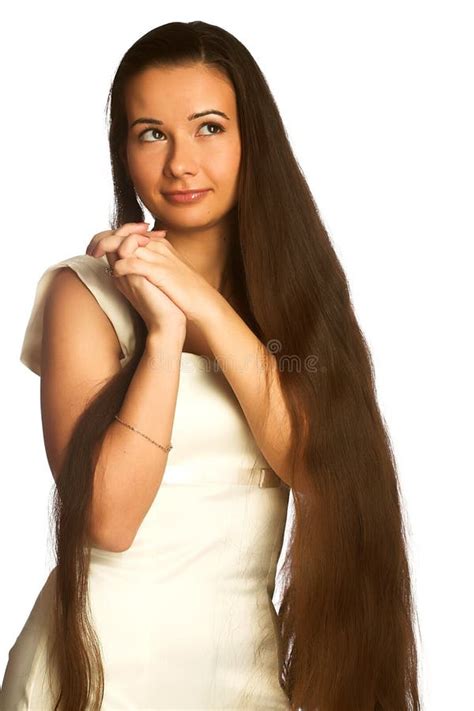 Girl With Long Hair Stock Image Image Of Happy Attractive 5302137