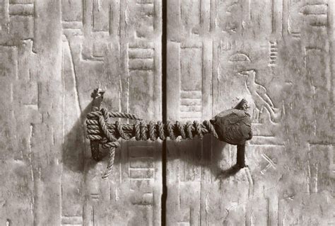 The 3245 Year Old Seal On Tutankhamuns Tomb Photographed In 1922