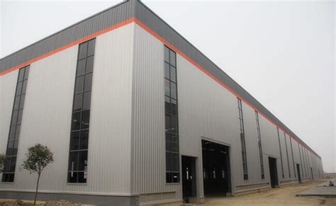 Steel Factory Building Steel Workshop With Crane Industrial Building