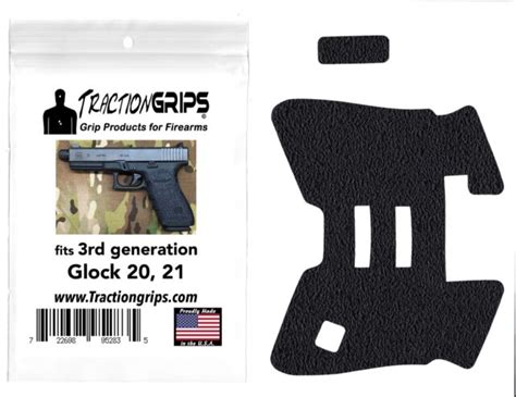 Tractiongrips Rubber Grip Tape Overlay For Generation 3 Glock 20 21