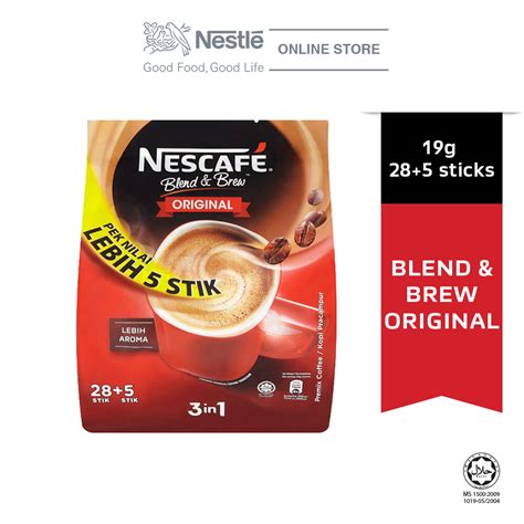 Find many great new & used options and get the best deals for nescafe blend and brew original at the best online prices at ebay! NESCAFE Blend and Brew Original 28+5 Sticks, 19g Each Red ...