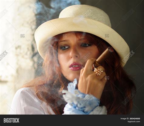 Elegant Smoking Woman Image And Photo Free Trial Bigstock