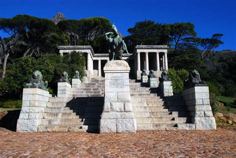 The drive to rhodes memorial monument on the slopes of table mountain. IV. The Rhodes Memorial - fergusmurraysculpture.com