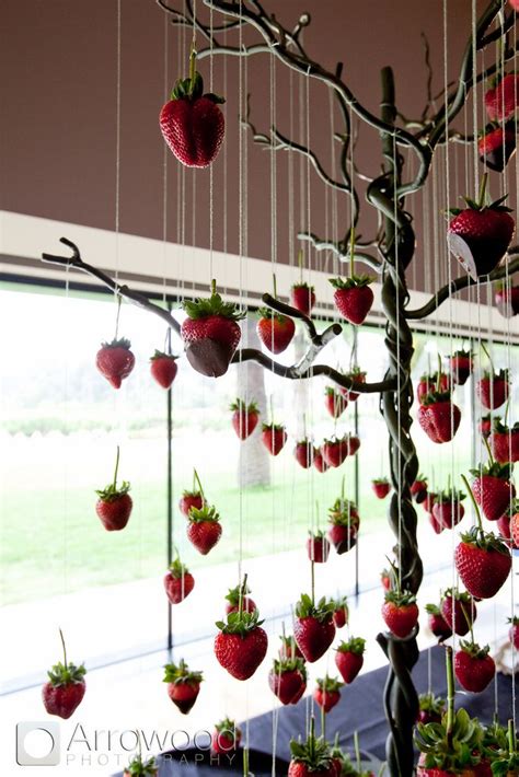 Suspended Chocolate Covered Strawberries By Mccalls Catering Idées De