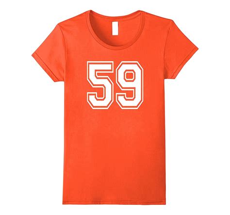 59 Sports Team School Numbers On Front T Shirt Jersey 4lvs