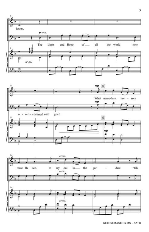 Gethsemane Hymn Sheet Music By Gettytownend Sku 35028584 Stanton