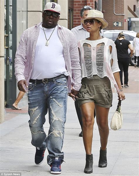 Bobby Brown Clings Onto Wife Alicia Etheredges Hand In Beverly Hills Daily Mail Online