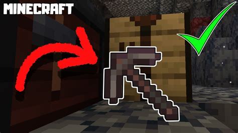 Minecraft How To Make Netherite Pickaxe Youtube