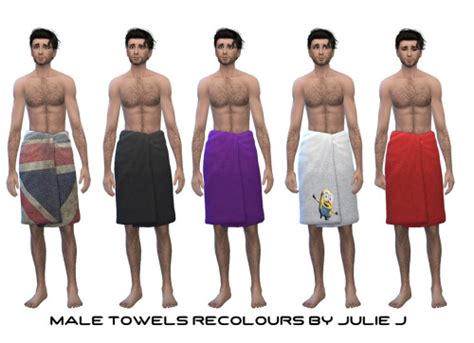 Male Towels Recolours At Julietoon Julie J Sims 4 Updates All In One