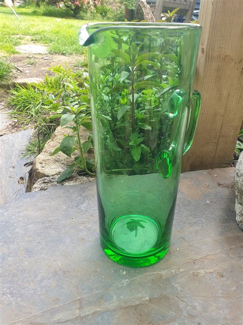 Excited To Share The Latest Addition To My Etsy Shop Tall Green Jug